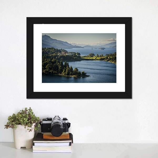 Lake Nahuel Huapi Argentina Canvas Wall Art-1 Piece-Framed Print-30" x 20"-Tiaracle