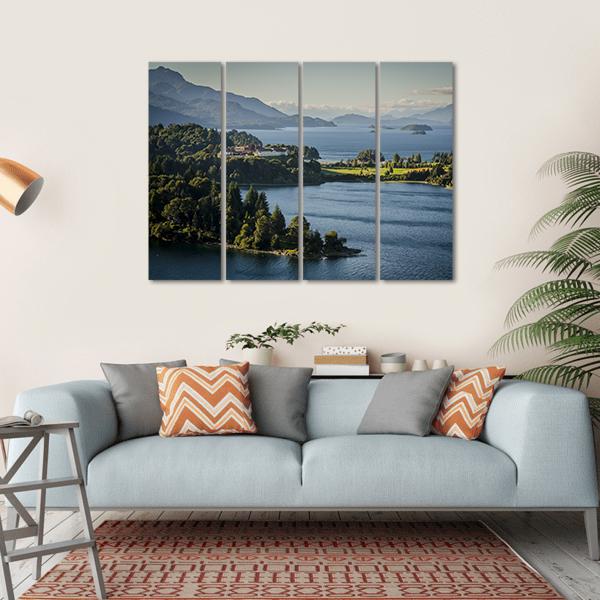 Lake Nahuel Huapi Argentina Canvas Wall Art-4 Horizontal-Gallery Wrap-34" x 24"-Tiaracle