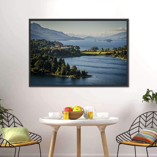 Lake Nahuel Huapi Argentina Canvas Wall Art-5 Horizontal-Gallery Wrap-22" x 12"-Tiaracle