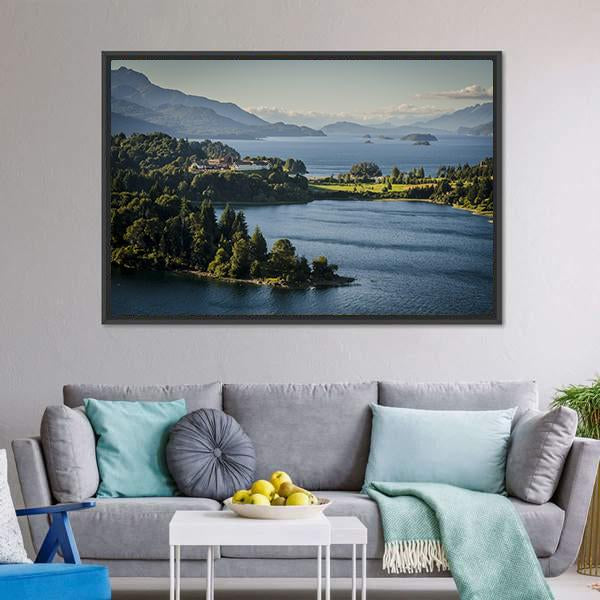 Lake Nahuel Huapi Argentina Canvas Wall Art-5 Horizontal-Gallery Wrap-22" x 12"-Tiaracle