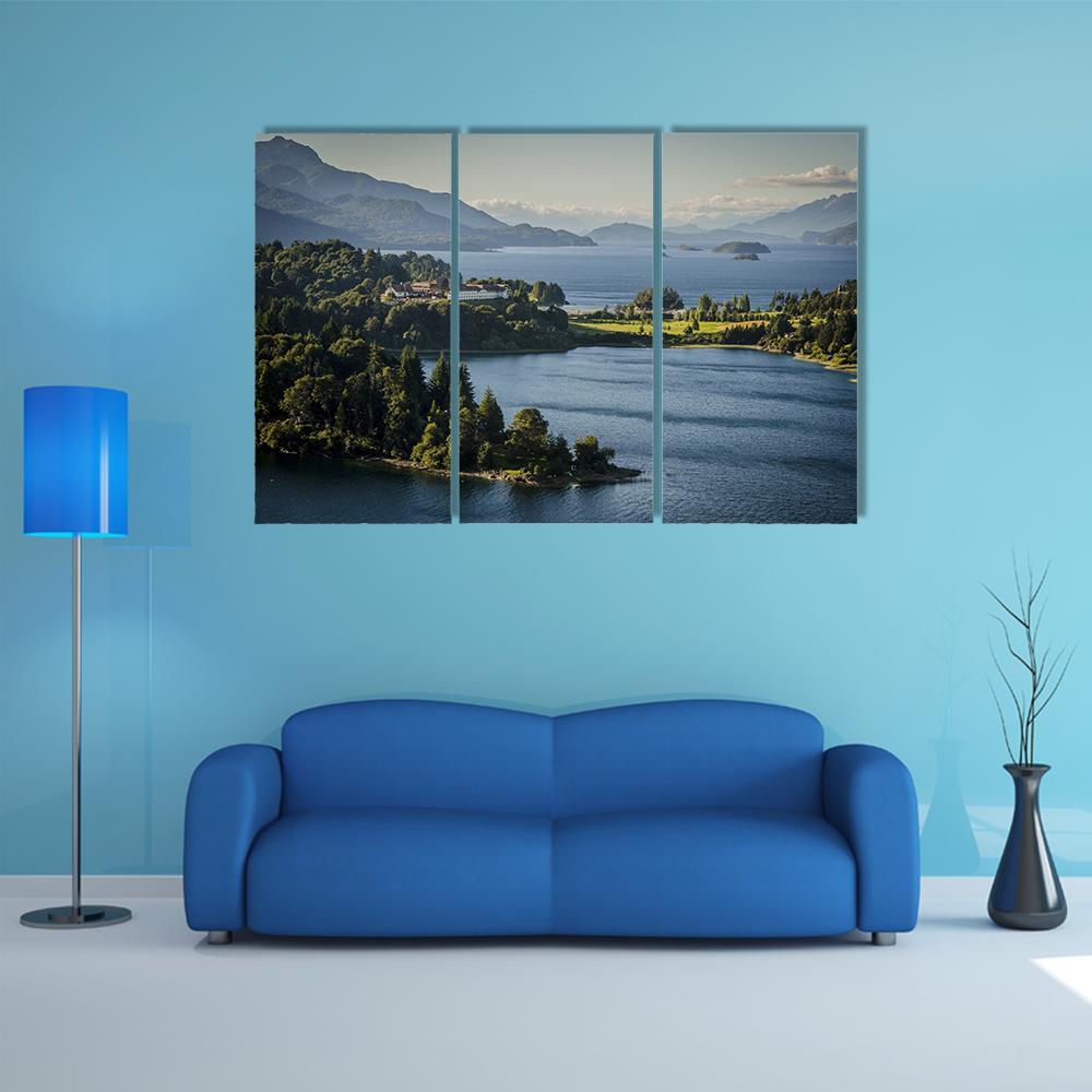 Lake Nahuel Huapi Argentina Canvas Wall Art-3 Horizontal-Gallery Wrap-37" x 24"-Tiaracle