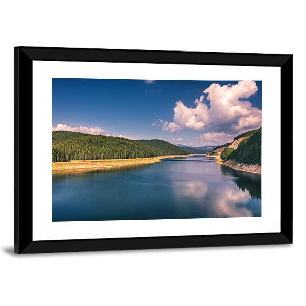 Lake Oasa In Romania Canvas Wall Art-5 Horizontal-Gallery Wrap-22" x 12"-Tiaracle