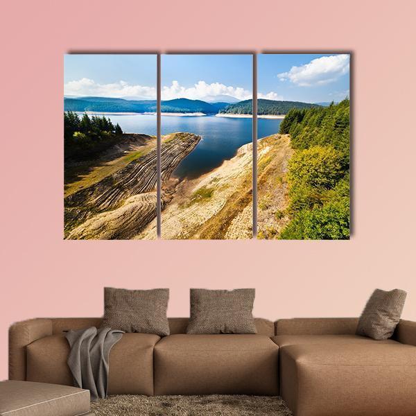 Lake Oasa Romania Canvas Wall Art-3 Horizontal-Gallery Wrap-25" x 16"-Tiaracle