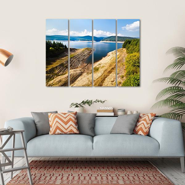 Lake Oasa Romania Canvas Wall Art-4 Horizontal-Gallery Wrap-34" x 24"-Tiaracle