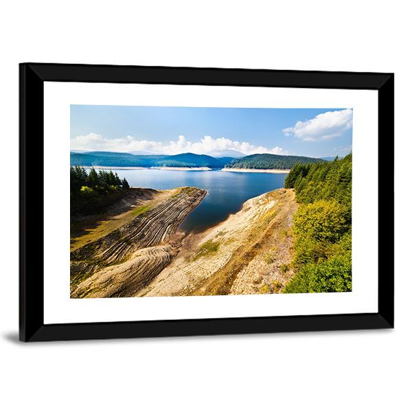 Lake Oasa Romania Canvas Wall Art-5 Horizontal-Gallery Wrap-22" x 12"-Tiaracle