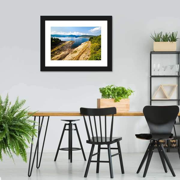 Lake Oasa Romania Canvas Wall Art-3 Horizontal-Gallery Wrap-25" x 16"-Tiaracle