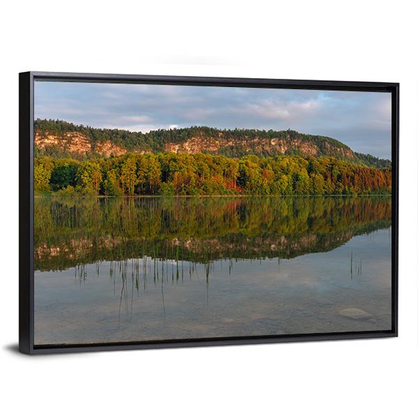 Lake Of Ilay Canvas Wall Art-3 Horizontal-Gallery Wrap-25" x 16"-Tiaracle
