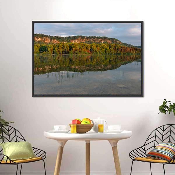Lake Of Ilay Canvas Wall Art-3 Horizontal-Gallery Wrap-25" x 16"-Tiaracle
