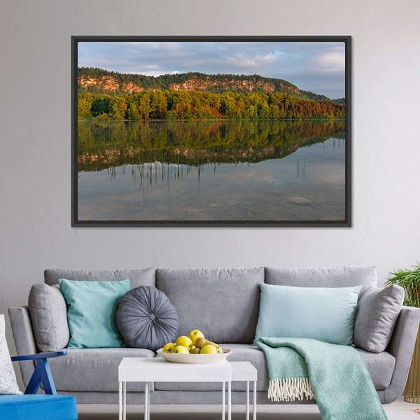 Lake Of Ilay Canvas Wall Art-3 Horizontal-Gallery Wrap-25" x 16"-Tiaracle