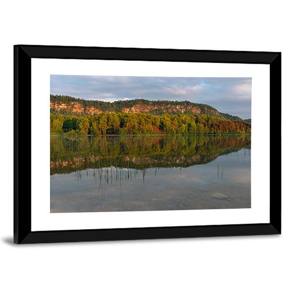 Lake Of Ilay Canvas Wall Art-3 Horizontal-Gallery Wrap-25" x 16"-Tiaracle