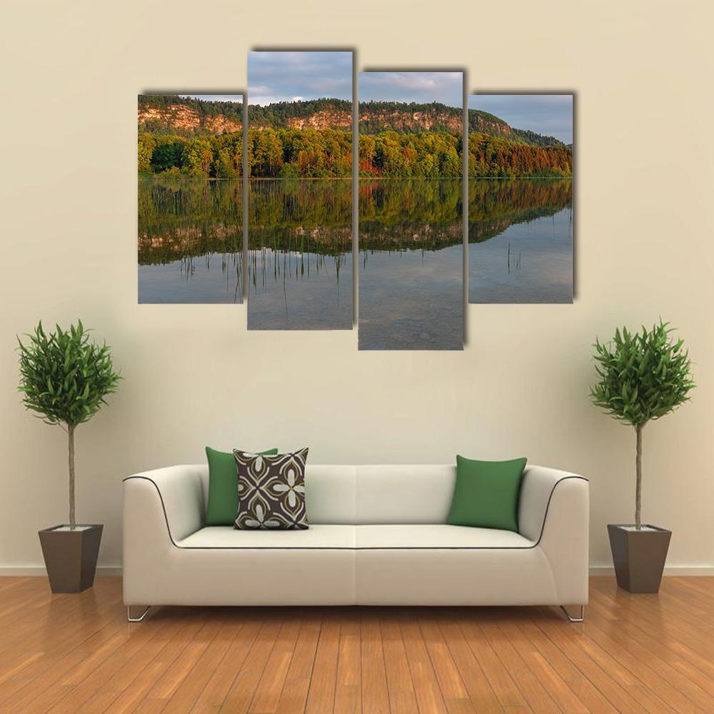 Lake Of Ilay Canvas Wall Art-4 Pop-Gallery Wrap-50" x 32"-Tiaracle