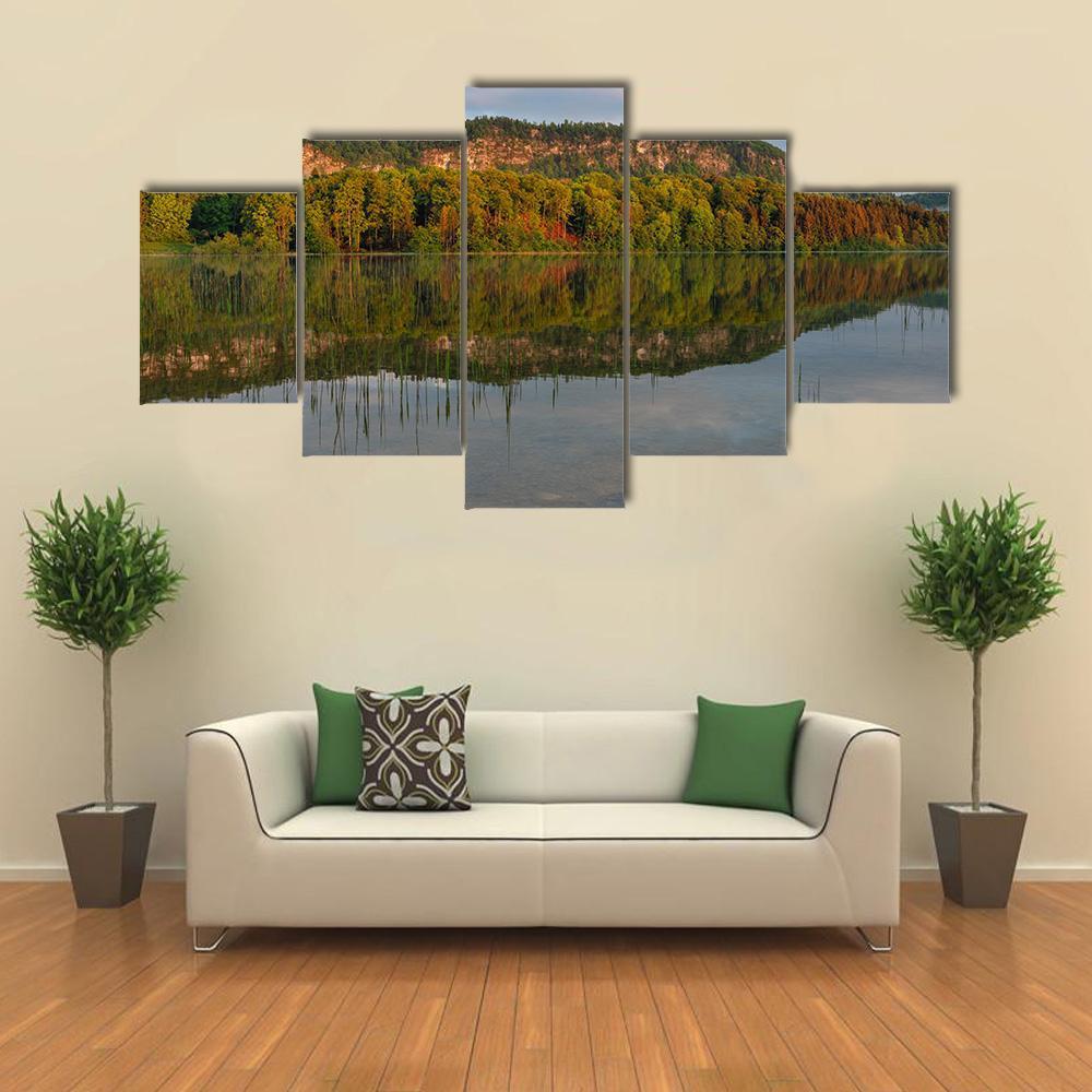 Lake Of Ilay Canvas Wall Art-5 Star-Gallery Wrap-62" x 32"-Tiaracle