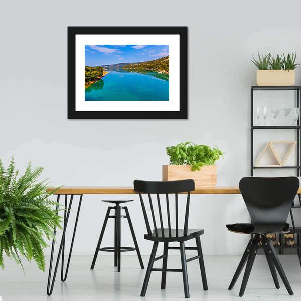 Lake Of Sainte Croix Canvas Wall Art-3 Horizontal-Gallery Wrap-25" x 16"-Tiaracle