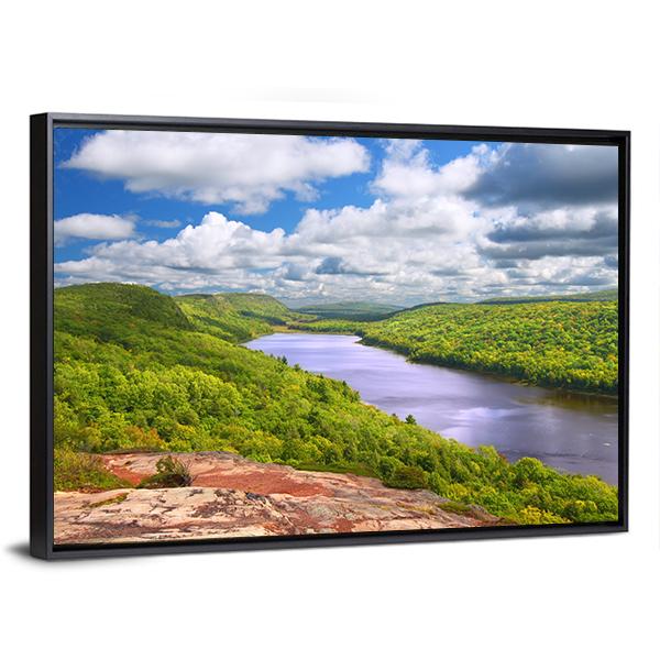 Lake Of The Clouds Michigan Canvas Wall Art-3 Horizontal-Gallery Wrap-25&quot; x 16&quot;-Tiaracle