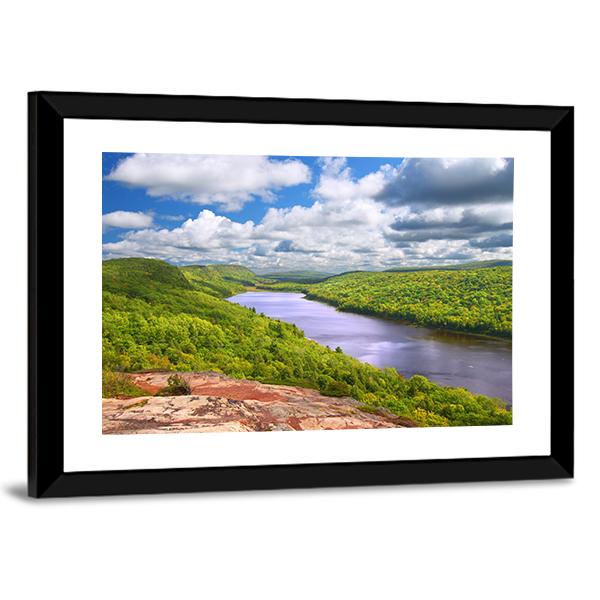 Lake Of The Clouds Michigan Canvas Wall Art-3 Horizontal-Gallery Wrap-25&quot; x 16&quot;-Tiaracle