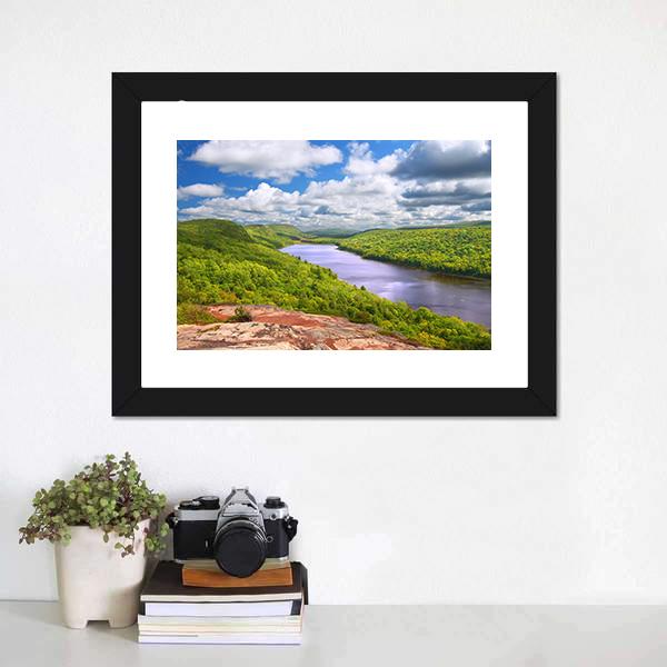 Lake Of The Clouds Michigan Canvas Wall Art-3 Horizontal-Gallery Wrap-25" x 16"-Tiaracle