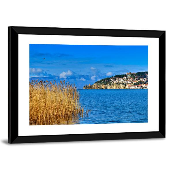Lake Ohrid Canvas Wall Art-3 Horizontal-Gallery Wrap-25" x 16"-Tiaracle