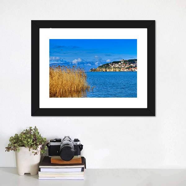 Lake Ohrid Canvas Wall Art-1 Piece-Framed Print-20" x 16"-Tiaracle