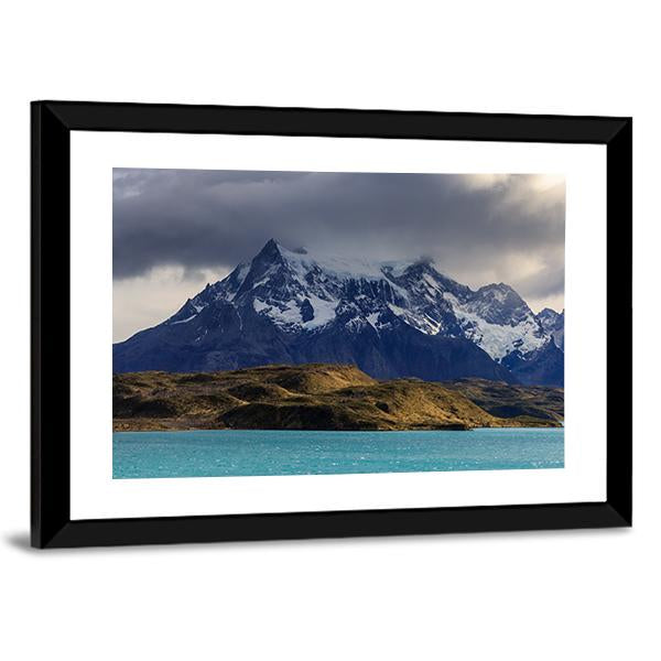 Lake Pehoe In Southern Chile Canvas Wall Art-3 Horizontal-Gallery Wrap-25" x 16"-Tiaracle