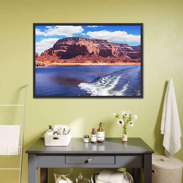 Lake Powell Canvas Wall Art-1 Piece-Floating Frame-24" x 16"-Tiaracle