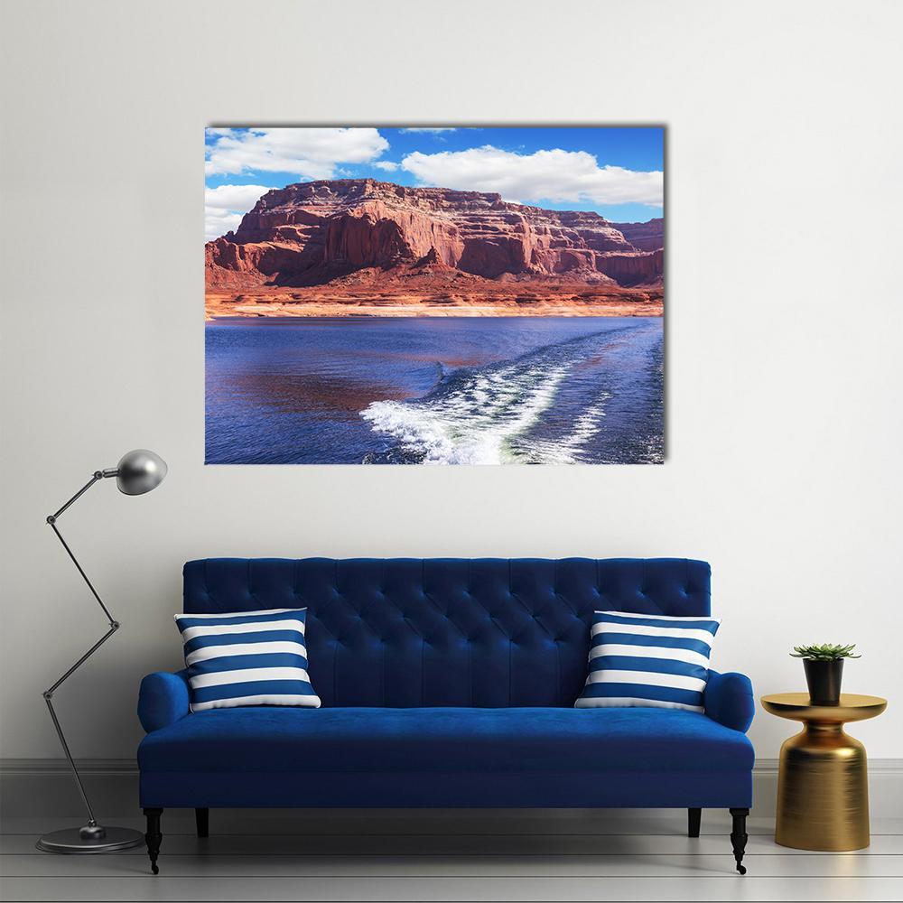 Lake Powell Canvas Wall Art-4 Horizontal-Gallery Wrap-34" x 24"-Tiaracle