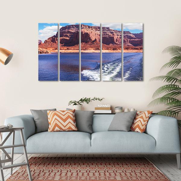 Lake Powell Canvas Wall Art-5 Horizontal-Gallery Wrap-22" x 12"-Tiaracle