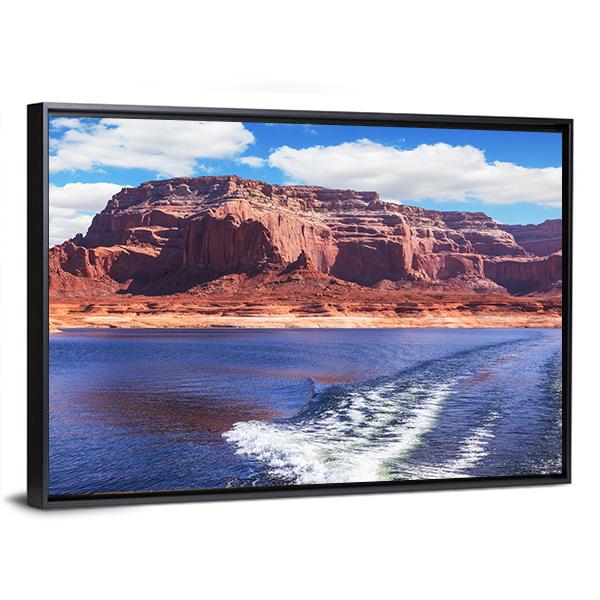 Lake Powell Canvas Wall Art-3 Horizontal-Gallery Wrap-25" x 16"-Tiaracle