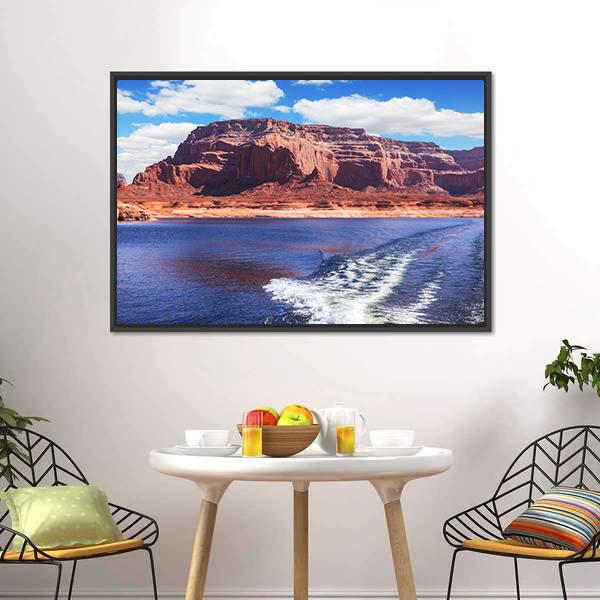 Lake Powell Canvas Wall Art-5 Horizontal-Gallery Wrap-22" x 12"-Tiaracle