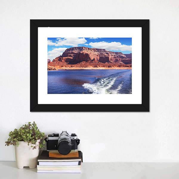 Lake Powell Canvas Wall Art-1 Piece-Framed Print-20" x 16"-Tiaracle
