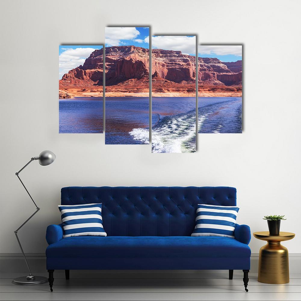 Lake Powell Canvas Wall Art-4 Pop-Gallery Wrap-50" x 32"-Tiaracle