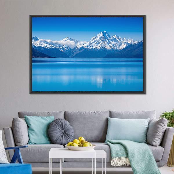 Lake Pukaki Canvas Wall Art-3 Horizontal-Gallery Wrap-25" x 16"-Tiaracle