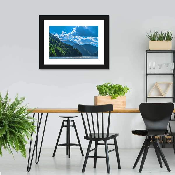 Lake Ritsa Canvas Wall Art-3 Horizontal-Gallery Wrap-25" x 16"-Tiaracle