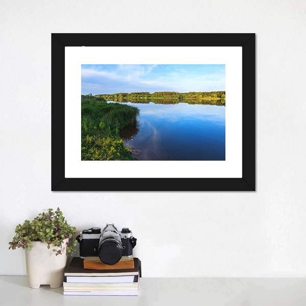 Lake Roth In Bavaria Canvas Wall Art-1 Piece-Framed Print-20" x 16"-Tiaracle