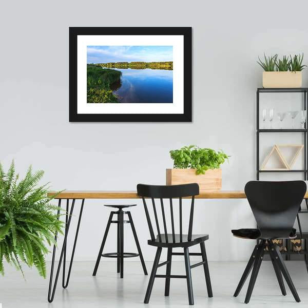 Lake Roth In Bavaria Canvas Wall Art-3 Horizontal-Gallery Wrap-25" x 16"-Tiaracle