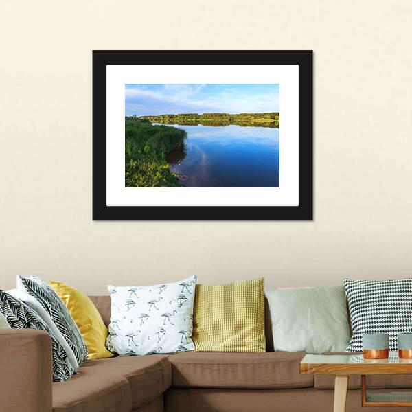 Lake Roth In Bavaria Canvas Wall Art-3 Horizontal-Gallery Wrap-25" x 16"-Tiaracle