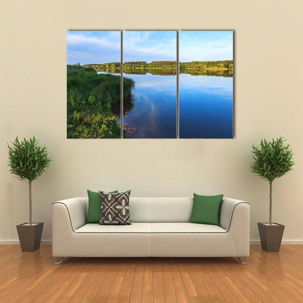 Lake Roth In Bavaria Canvas Wall Art-3 Horizontal-Gallery Wrap-37" x 24"-Tiaracle