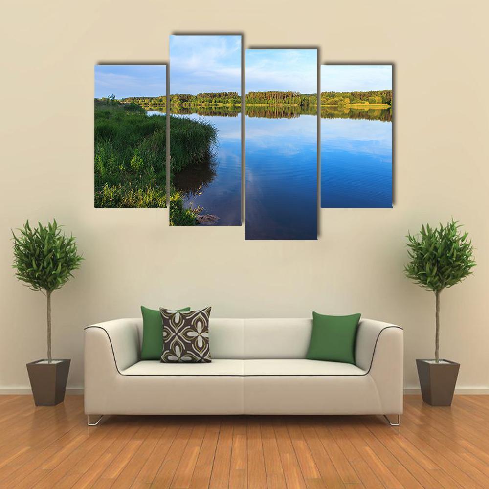 Lake Roth In Bavaria Canvas Wall Art-4 Pop-Gallery Wrap-50" x 32"-Tiaracle