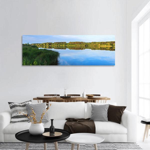 Lake Roth in Bavaria Panoramic Canvas Wall Art-1 Piece-36" x 12"-Tiaracle