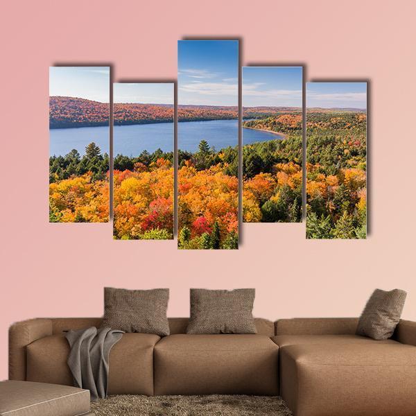 Algonquin Provincial Park Canada Canvas Wall Art-5 Pop-Gallery Wrap-47" x 32"-Tiaracle