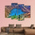 Lake Surrounded By Mountain Canvas Wall Art-4 Pop-Gallery Wrap-50" x 32"-Tiaracle