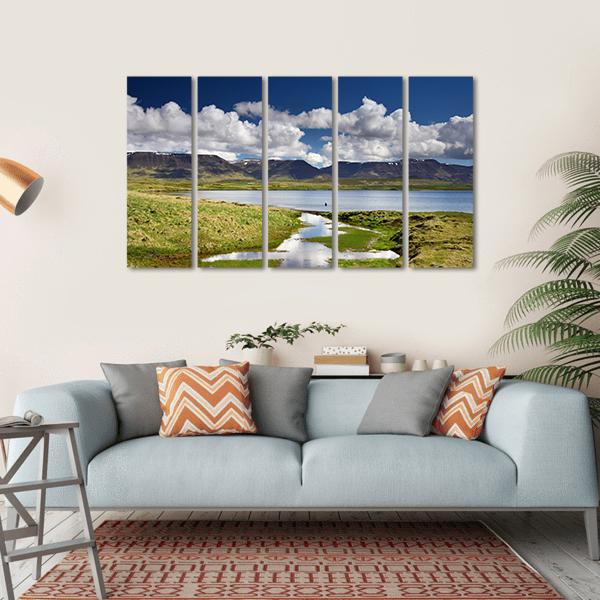 Lake Svinavatn Iceland Canvas Wall Art-5 Horizontal-Gallery Wrap-22" x 12"-Tiaracle