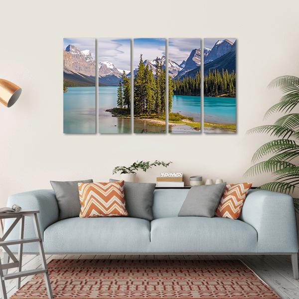Lake Tahoe Canvas Wall Art-5 Horizontal-Gallery Wrap-22" x 12"-Tiaracle