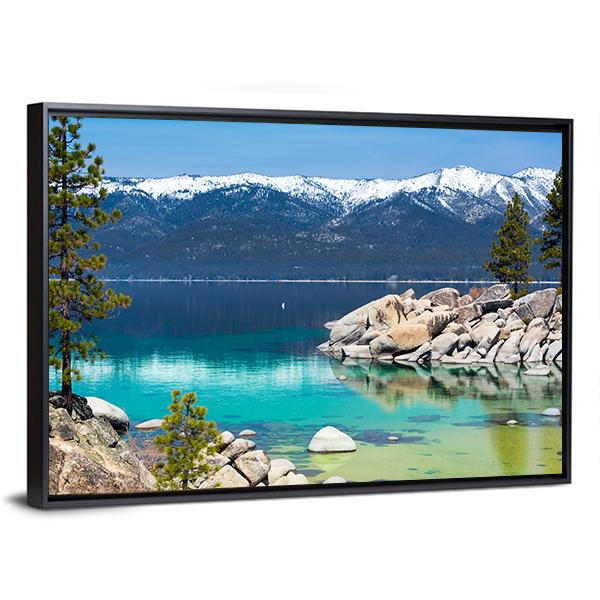 Lake Tahoe US Canvas Wall Art-3 Horizontal-Gallery Wrap-25" x 16"-Tiaracle