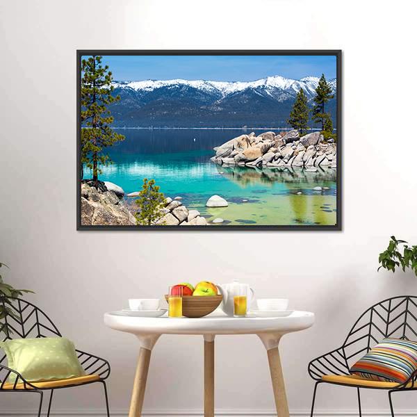 Lake Tahoe US Canvas Wall Art-5 Horizontal-Gallery Wrap-22" x 12"-Tiaracle
