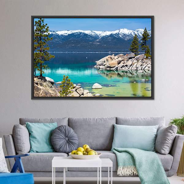 Lake Tahoe US Canvas Wall Art-5 Horizontal-Gallery Wrap-22" x 12"-Tiaracle
