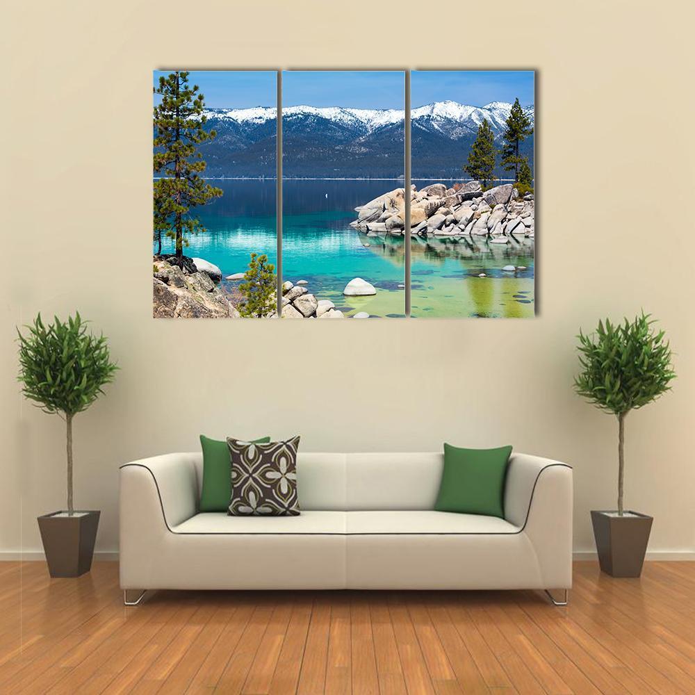 Lake Tahoe US Canvas Wall Art-5 Pop-Gallery Wrap-47" x 32"-Tiaracle