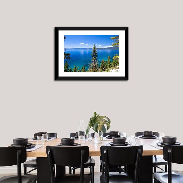 Lake Tahoe In USA Canvas Wall Art-3 Horizontal-Gallery Wrap-25" x 16"-Tiaracle