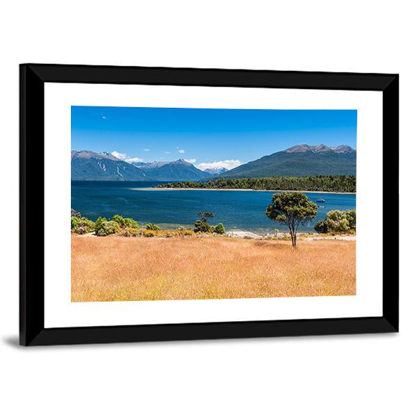 Lake Te Anau New Zealand Canvas Wall Art-5 Horizontal-Gallery Wrap-22" x 12"-Tiaracle