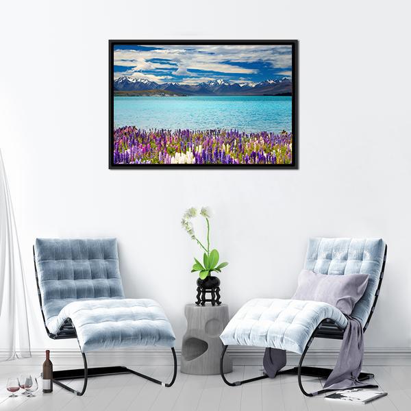 Lake Tekapo In New Zealand Canvas Wall Art-3 Horizontal-Gallery Wrap-25" x 16"-Tiaracle