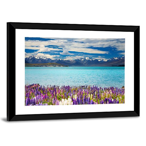 Lake Tekapo In New Zealand Canvas Wall Art-3 Horizontal-Gallery Wrap-25" x 16"-Tiaracle